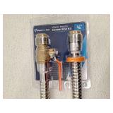 Max 3/4 in. Push-to-Connect x 3/4 in. FIP Corrugated Stainless Steel Water Heater Connection Kit
