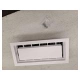 4 in. x 10 in. Paintable Plastic Wall Register in Textured White