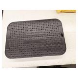 15 in. x 10 in. x 1.75 in. Square Meter/Valve Box Black Lid