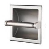 FORIOUS Bathroom Recessed Toilet Paper Holder Wall Mount Rear Mounting Bracket Included Brushed Nickel in Bathroom