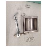 FORIOUS Bathroom Recessed Toilet Paper Holder Wall Mount Rear Mounting Bracket Included Brushed Nickel in Bathroom