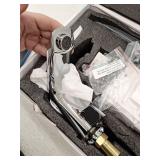 BWE Automatic Sensor Touchless Bathroom Sink Faucet With Deck Plate In Polished Chrome