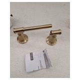 Delta Chamberlain Wall Mount Pivot Arm Toilet Paper Holder Bath Hardware Accessory in Champagne Bronze