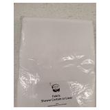 Water Repellent Fabric Shower Curtain Liner  White - Zenna Home