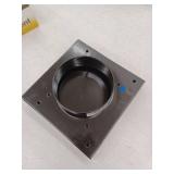 4 in. Powder Coated Steel Black Dryer Vent