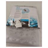 27 in. x 27 in. Extra Large Square Shower Mat in Clear