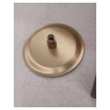 sumerain Shower Faucet Set Brushed Gold, Anti-scald Pressure Balance Valve, 8 Inches Extra-thin Rain Shower Head