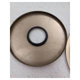 sumerain Shower Faucet Set Brushed Gold, Anti-scald Pressure Balance Valve, 8 Inches Extra-thin Rain Shower Head