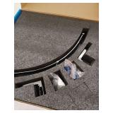 Oval 10.5 in. x 10.5 in. Glass Corner Shelf with Pre-Installed Rail in Polished Chrome