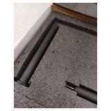 Freestanding Stainless Steel Toilet Paper Holder in Matte Black