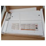 RiverRidge Home Somerset Collection 2-Door Bathroom Storage Wall Cabinet with 1 Open Shelf and 2 Interior Shelves, White