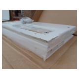 RiverRidge Home Somerset Collection 2-Door Bathroom Storage Wall Cabinet with 1 Open Shelf and 2 Interior Shelves, White