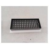 4 in. x 10 in. Paintable Plastic Wall Register in Textured White