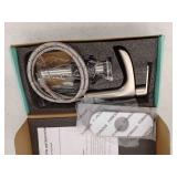 Waterfall Bathroom Faucet with Metal Pop-up Drain, Single Handle Bathroom Sink Faucet Brushed Nickel in Bathroom