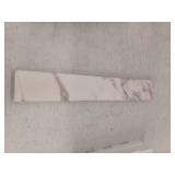 Home Decorators Collection 21.13 in. W x 0.75 in. D x 3.5 in. H Stone Effects Cultured Marble Side splash in Toscana