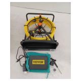 VEVOR Sewer Pipe Camera 4.3 in. LCD Monitor Screen Sewer Camera 98.4 ft. Cable Duct IP68 with Battery DVR Function