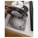 AKDY 1-Handle Freestanding Floor Mount Tub Faucet Bathtub Filler with Hand Shower in Matte Black