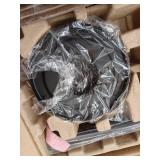 Altura 68 in. Matte Black Ceiling Fan with Downrod, Remote Control and Reversible DC Motor; Light Kit Compatible