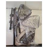 Mainstays 4 Tier Steel Tension Pole Shower Caddy with 3 Baskets & Soap Tray Shelf  Oil-Rubbed Bronze