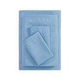 Mainstays Basic Value Recycled Microfiber Bed Sheet Set  Queen  Blue  4 Piece