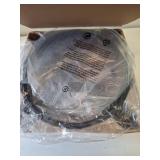 Mainstays Glass End Table Floor Lamp with White Shade  Matte Black  17 L x 17 W x 54 H  Modern Style