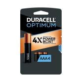 Duracell Optimum AAA Batteries - 4pk Alkaline Battery with Resealable Tray