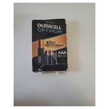 Duracell Optimum AAA Batteries - 4pk Alkaline Battery with Resealable Tray