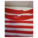 Patriotic Star Striped T-Shirt Size L