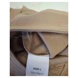 Womens High Waist Button Stretchy Work Pants Straight Leg Office Dress Pant Business Casual Trousers with Pocket SIZE L