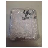 Hahafelt 2 Pcs Large Golf Towels 22 x 44 Inches Embroidered Cotton Caddy Towel White Camping Sport Lover Birthday Gifts for Golf Bags Club Man Father Day Retirement Present