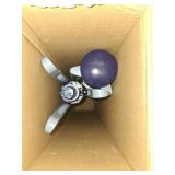 Mainstays Space-Saving 2-Tier Steel Tripod Hanging Clothes Drying Rack  Blue/Silver