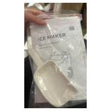 Premium Countertop Ice Maker, Soft Chewable Nugget Ice, 35 lbs/24H, One-Touch Operation, Self-Cleaning, Portable Ice Machine with Scoop for Home, Kitchen, Office, Bar, RV & More (Silver) - Retail: