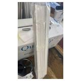 SEEYE 2 Inch Faux Wood Blinds for Indoor Windows with Crown Valance, Cordless Room Darkening Window Blind, 46\" W x 48\" H, Horizontal Wooden Shades for Bedroom, Kitchen, Office, Doors, White - Retail