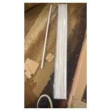 SEEYE 2 Inch Faux Wood Blinds for Indoor Windows with Crown Valance, Cordless Room Darkening Window Blind, 46\" W x 48\" H, Horizontal Wooden Shades for Bedroom, Kitchen, Office, Doors, White - Retail