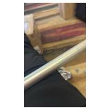 Vine 1\" Curtain Rod and Coordinating Finial Set, Matte Silver, Adjustable 36\"-72\" - Retail: $21