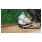 Golf Net - Upgraded All-in-One 10x7ft Golf Practice Net with 5 Real Balls, Tri-Turf Mat and Portable Storage Bag, Durable Hitting Nets for Backyard Driving Outdoor - Retail: $120