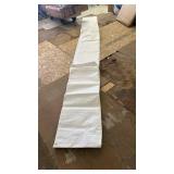 Carport Replacement Canopy Cover Sidewalls for 10x20x9.35FT Frame, Heavy Duty Garage Car Tent Shelter Tarp with Ball Bungees, Waterproof & UV Protected (Frame is not Included) (White) - Retail: $120