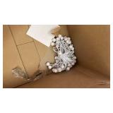 Carport Replacement Canopy Cover Sidewalls for 10x20x9.35FT Frame, Heavy Duty Garage Car Tent Shelter Tarp with Ball Bungees, Waterproof & UV Protected (Frame is not Included) (White) - Retail: $120