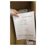 Smart Ceiling Fan with Lights and Remote, Alexa & Google Compatible, 52 Inch Ceiling Fan Flush Mount or Downrod, Quiet Energy-Efficient DC Motor, Modern Black - Retail: $200