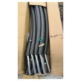 6PCS Trampoline Replacement Curved Pole, Universal Trampoline Enclosure Pole Fits for 8-16FT Curved Pole Trampoline Frame, Replacement Poles Include Foam Sleeve & Hardware for 2 Installation Ways - Re