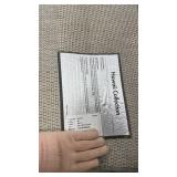 Outdoor Rug 8x10,Modern Outside Rugs for Patios Porches Waterproof Durable Washable Non-Shedding, Easy-to-Clean Indoor Outdoor Area Carpet (8 x 10, Bordered - Gray/White) - Retail: $130