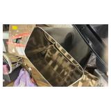 Ninestars Automatic Touchless Infrared Motion Sensor Trash Can, 13 Gal 50L, Stainless Steel Base (Rectangular, Black Lid), Black Trim - Retail: $80