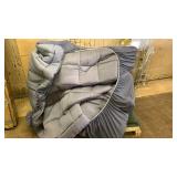 Plush Gray Queen size Mattress Topper - Retail: $69