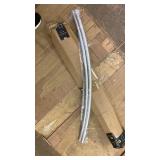 Curved Shower Rod with Rings - Retail: $27