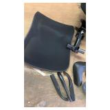 Black Mesh Office Chair with Adjustable Arms - Retail: $114