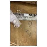 Pack Curtain Pull Rod with Metal Snap Invisible Clear Curtain Push Wand for Drapery and Grommet Curtains 1/2 Inch Wide (Acrylic, 40 Inch) - Retail: $53