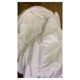 White Pinch Pleat Queen Comforter Set - Retail: $65