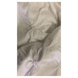 White Pinch Pleat Queen Comforter Set - Retail: $65