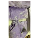 Purple Heart Pattern Comforter Set - Retail: $57