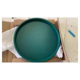 Round (picture is of a black tray, color of what you are bidding on is green) Serving Tray - Retail: $39